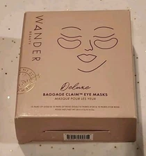 Wander Beauty Deluxe Baggage Claim Eye Masks 10 Pairs Gold & 10 Pairs Rose Gold