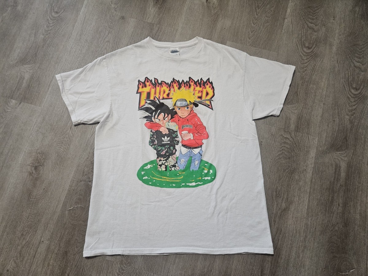 Dragon Ball Z Naruto Thrasher Hoodie Mens Large Thrasher Magazine