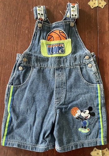 Vintage Disney Denim Overalls Shorts 