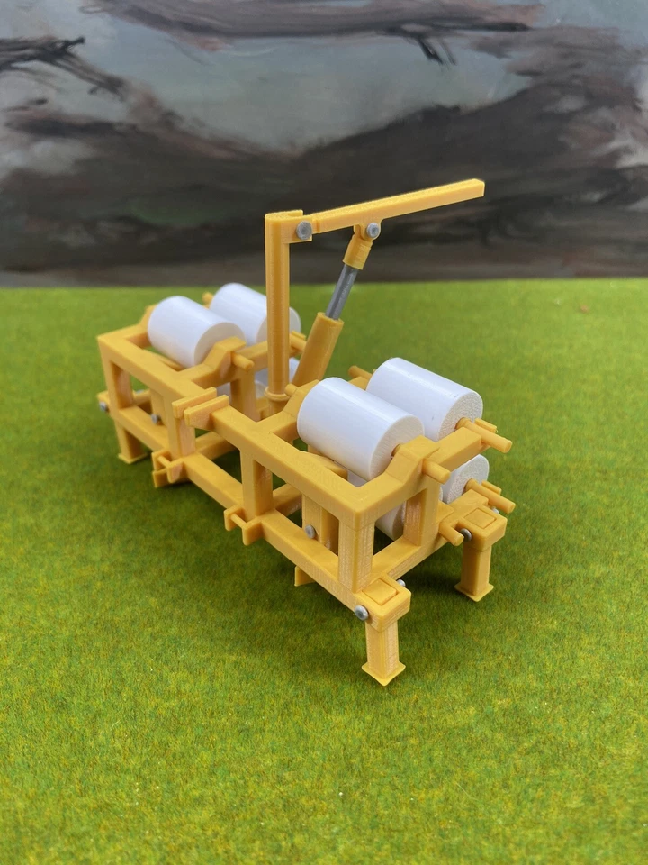 1:32 Scale Polypipe Machine Hydraulic Custom Farm Toy Tractor Plow Implement - Image 3 of 4