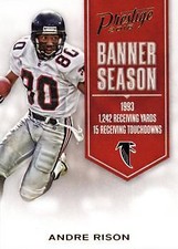 Andre Rison 2016 Prestige Football - Banner Season #36 - Atlanta Falcons
