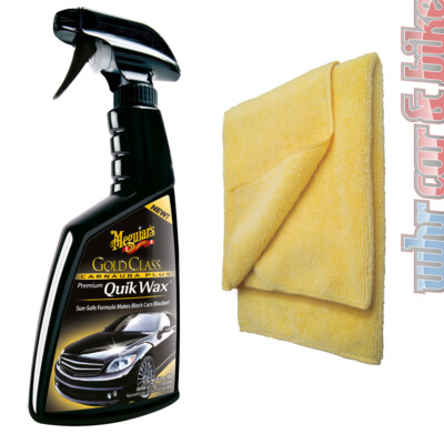 Meguiars Gold Class Carnauba Plus Quik Wax inkl. Supreme Shine Mikrofasertuch