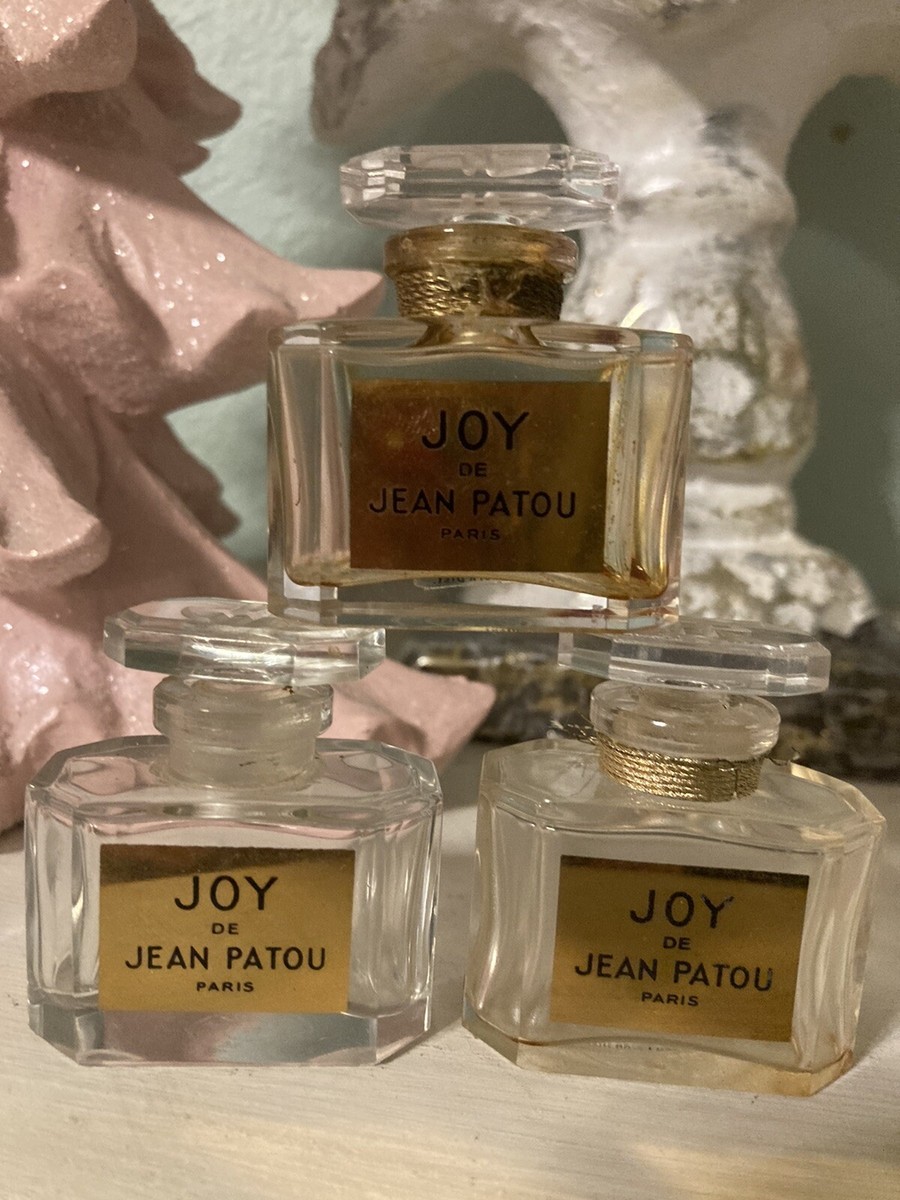 3 Joy by Jean Patou Vintage Baccarat Bottles EMPTY Crystal Perfume