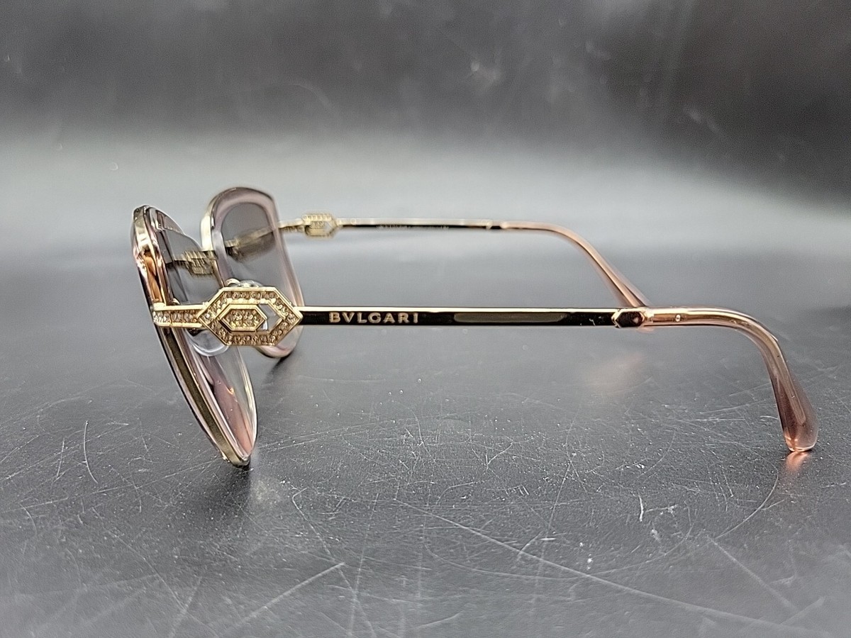 BVLGARI サングラス ボルドー系 ゴールドフレーム BVLGARI Sunglasses 6128B Pink Gold, Authentic - Frame Only | eBay