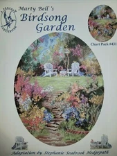 Marty Bell Birdsong Garden Cross Stitch Chart Pack  #431 Chart instructions only