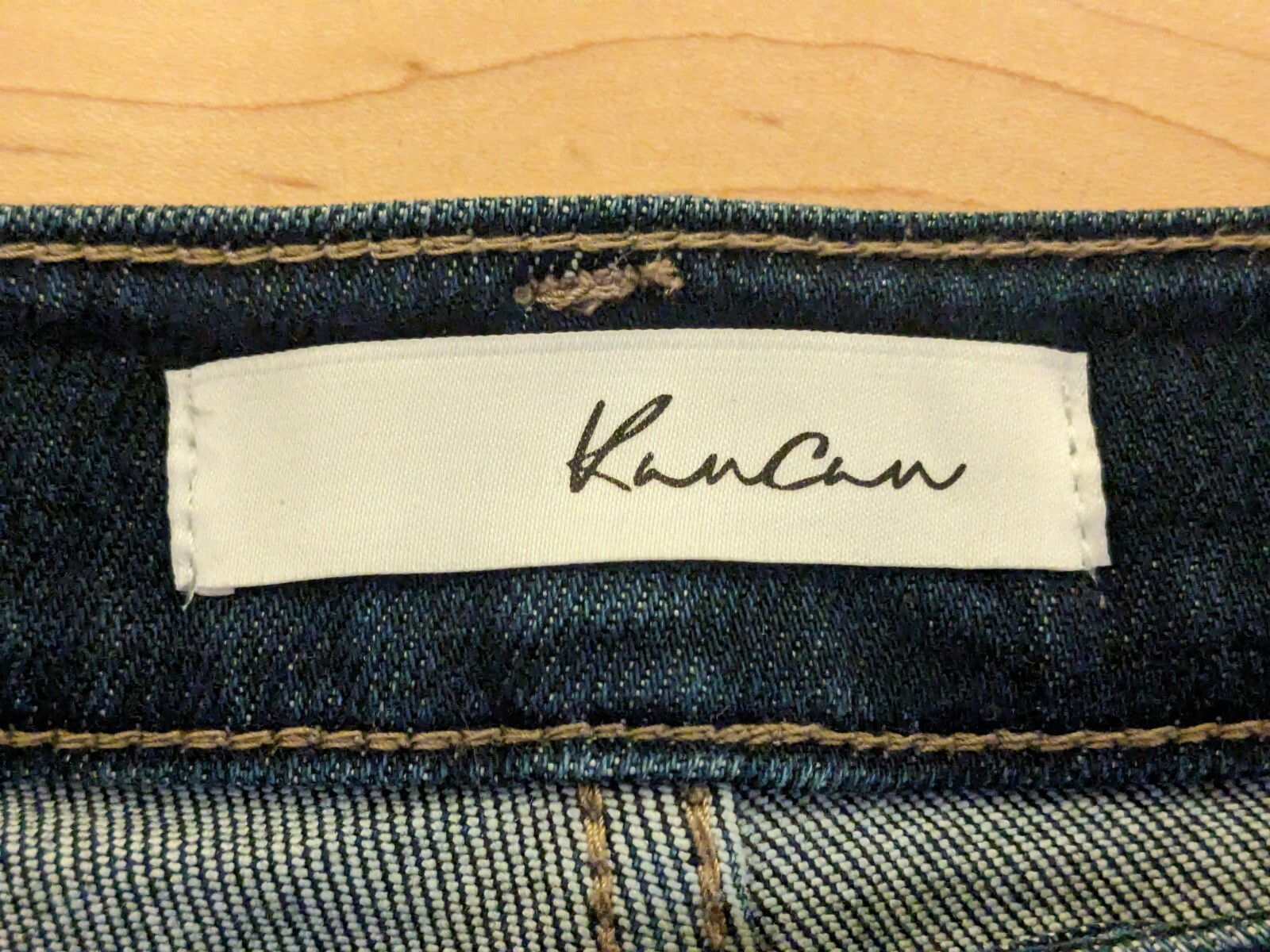 XL Kancan High Rise Button Fly Distressed Jeans 16 Jeggings 37 x 28.5