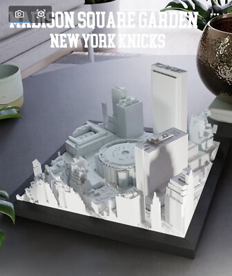 Madison Square Garden New YORK KNICKS 8”x 8” NBA Arena Model Basketball ...