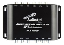 Audiopipe Split3113rmt Rca 1 In /3 Out 10v Audio Signal Line Driver W/ Rmt Bass