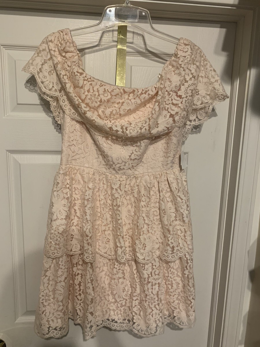 chinese dress ladies Eliza J Lace Midi Dress, 10 / Pink main image 1
