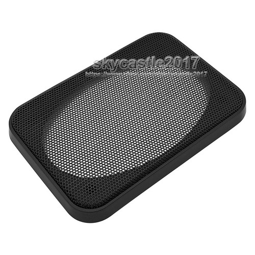 2x 4""x6"" 4x6 pollici copertura altoparlante rete metallica protezione griglia cerchio decorativo #2 - Foto 6 di 8