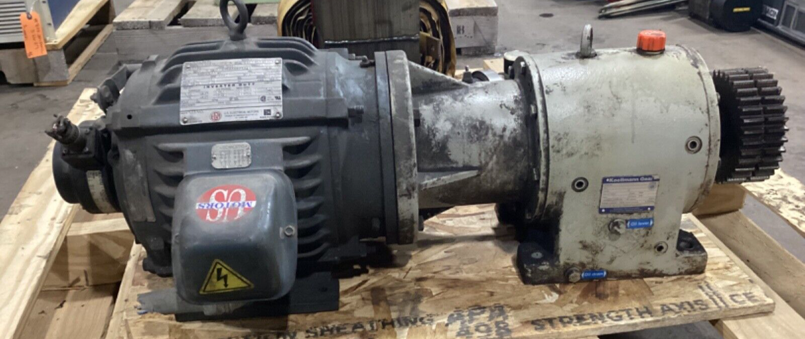US MOTOR EMERSON FRAME 213TC 5HP KOELLMANN GEAR CG210-205 #815JMFMLi89 ...