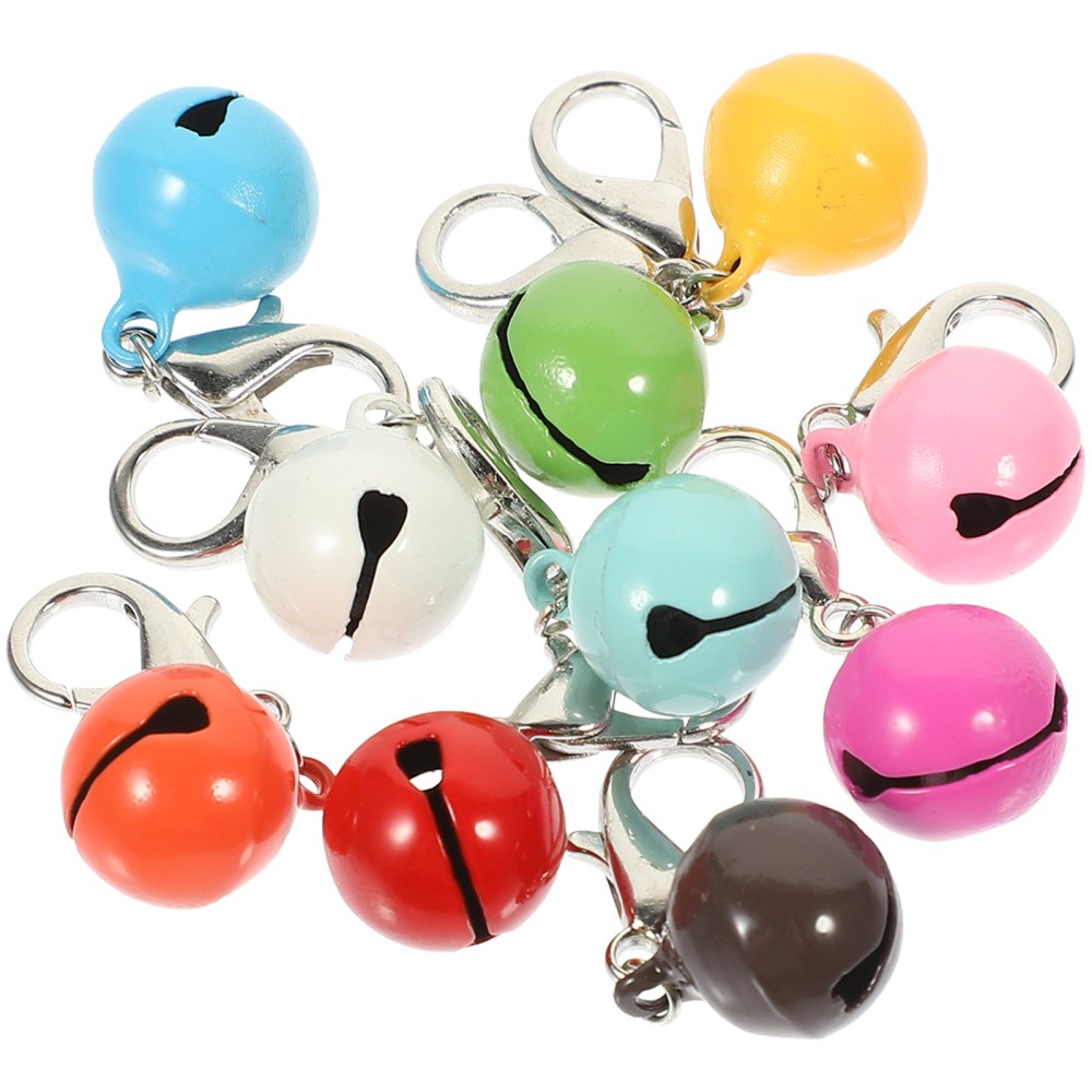 10Pcs Delicate Cat Dog Collar Bells for Pet Collar Decoration