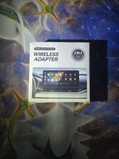 Wired to Wireless Carplay Adapter 2-in-1 Plug Play Car/Android Auto