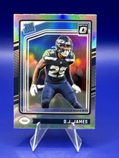 DJ JAMES 2024 Panini Donruss Optic #222 SILVER Prizm Rated Rookie Seahawks