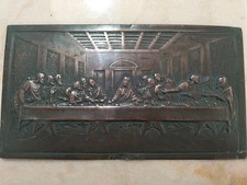 Bassorilievo Bronzo Ultima Cena Signorini Innocenti Firenze Inizi 900