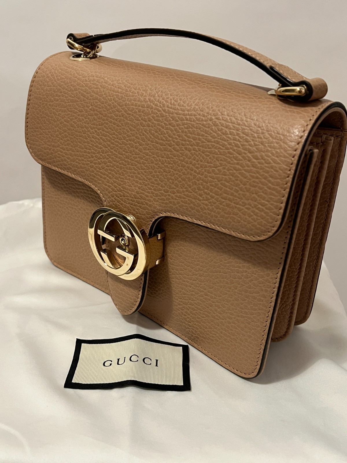 Authentic Gucci Interlocking GG Small Crossbody i… - image 2