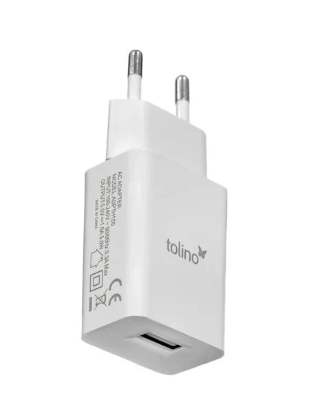 tolino USB-Ladegerät - Weiß Kompatibel mit allen tolino eReadern