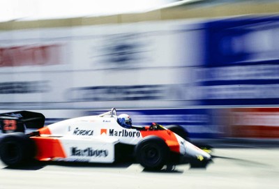 Mauro Baldi Alfa Romeo 183T USA West GP at Streets of Long Beach o- Old Photo 2