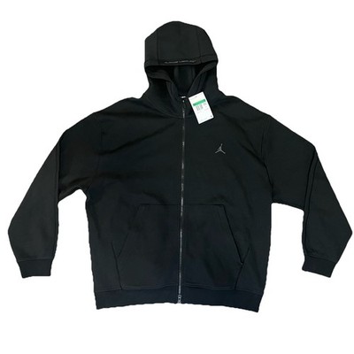 Nike Jordan Sport Hoop Fleece Men's Dri-FIT Full-Zip Hoodie Black Size XL $110