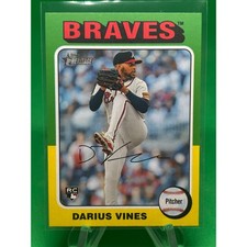 2024 Topps Heritage High Number #650 Darius Vines RC Atlanta Braves