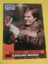 1991 Pro Set - Bill Belichick #126 (RC) Cleveland Browns New England Patriots
