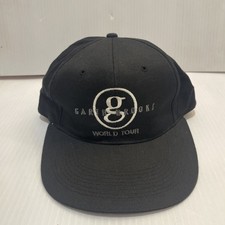 Vintage 90s Garth Brooks World Tour SnapBack Hat Cap Black Country Music Western
