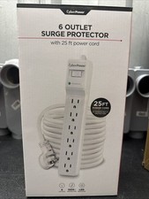 CyberPower Outlet Surge Protector with 25 ft. power cord 1500 Joules- B625 - NEW