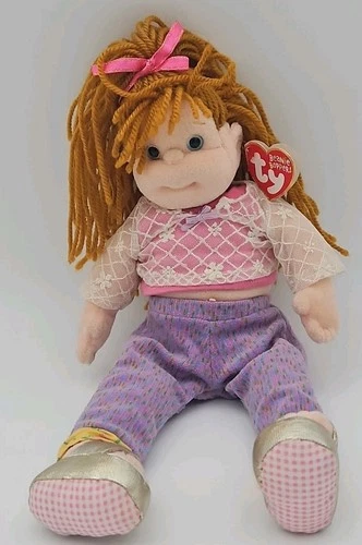 2001 TY Beanie Boppers Rockin Rosie Doll with Tag 13" Vintage