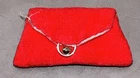 Vintage Barbie Doll #992 "Golden Elegance" Red Velvet Purse Clutch Bag