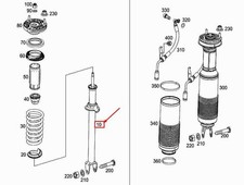 MERCEDES-BENZ SL R231 Stoßdämpfer hinten A2313260600 NEU ORIGINAL
