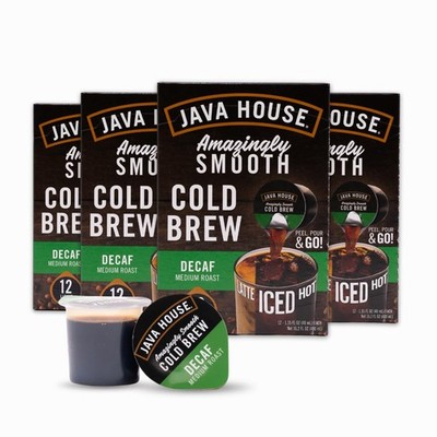 Java House Single-Serve Cold Brew Coffee Pods   Premium 1 Count (Pack of 48) 