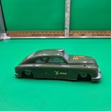 Vintage Military / Army Green Police Friction Toy Car Friction Works