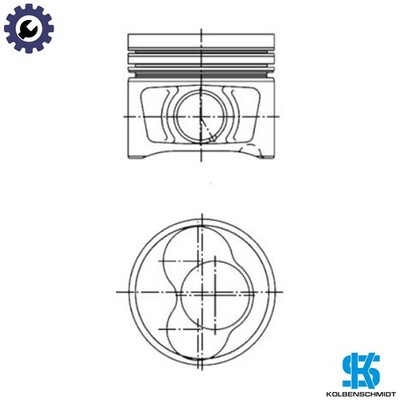 KOLBEN 40408600 STD für BPW/BMP/BMM/BGW/BRT/BSS/BVH/BRC/BHW/CBJB/CBHA/BWW 2,0L