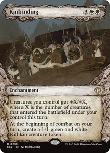 Kinbinding (Showcase) #299 Lorwyn Eclipsed Rare MTG