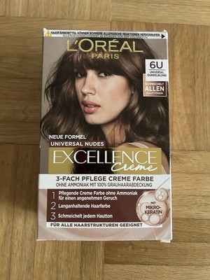 L'Oréal Paris Excellence Creme Haarfarbe 6U Universal Dunkelblond 60 ML Neu OVP