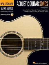 Acoustic Guitar Songs 2nd Hal Leonard Guitar Method Tab Sheet Music Book  Audio