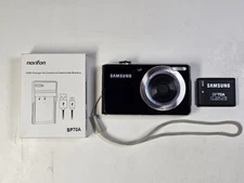 Samsung DualView TL205 12.2MP Digital Camera Black, Battery, Tested, Read Info