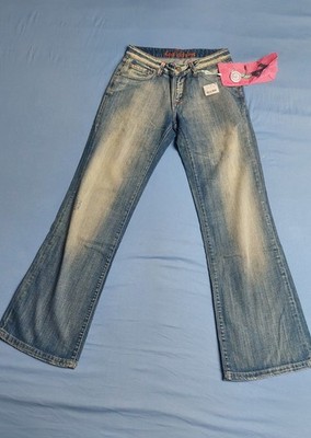 RODI Denims ''Susan'' Y2K Jeans  Sand-Wash Vintage Look NEU W 28 L 34