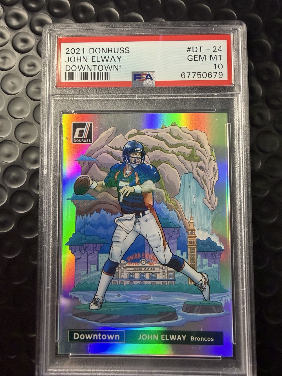 2021 John Elway Donruss Downtown RARE PSA 10