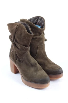 IS TO ME Botines slouch Mujeres Botines Talla EU 39 verde oliva look casual - Imagen 1 de 4
