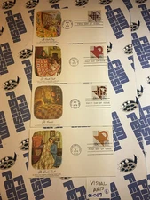 Mixed Lot Stamp 8 Envelope First Day of Issue Cover Georgia O'Keeffe 01-057