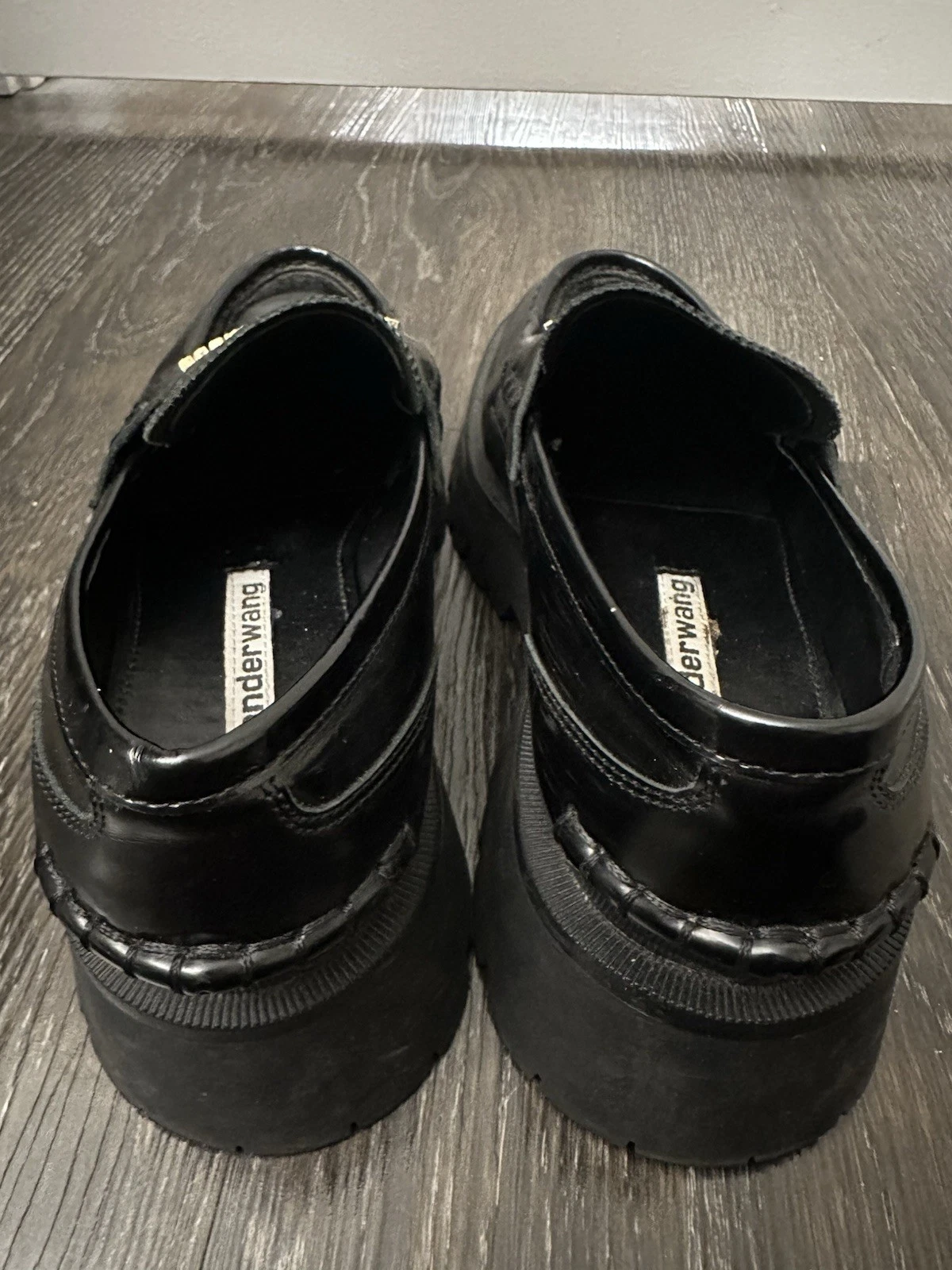Mocassino donna Alexander Wang Carter suola a strappo taglia US10 nero
