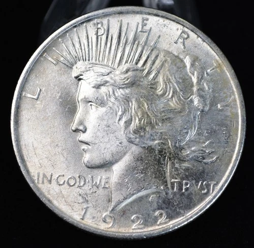 1922 Peace Silver Dollar $1  AU/UNC 90% US Silver Under Melt!