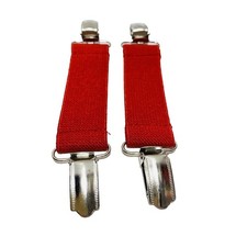Children's Red Mitten / Gloves Clips Holders 2pc Set Brand New