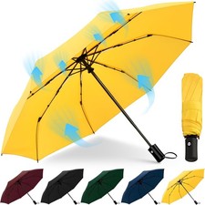 Regenschirm UV-Schutzfaktor 50+ Wasserdicht Windabweisend 46 Zoll Silber/Rosa