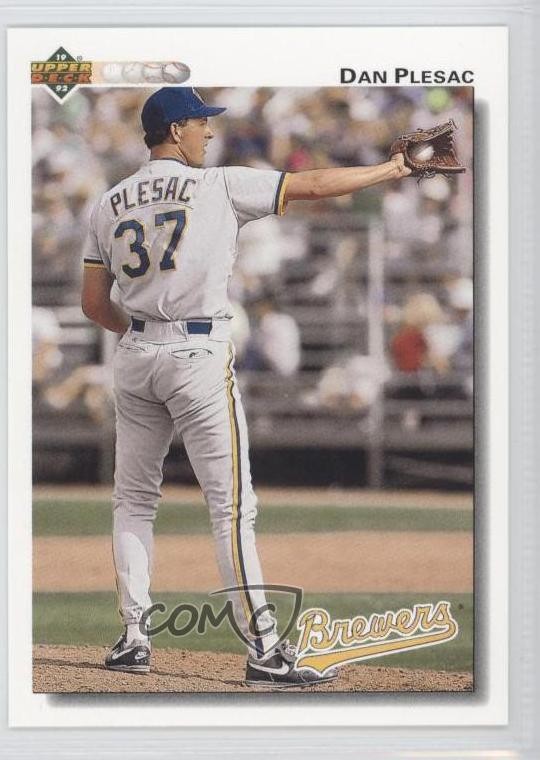 1992 Upper Deck Factory Set Gold Hologram Dan Plesac #550 0b5