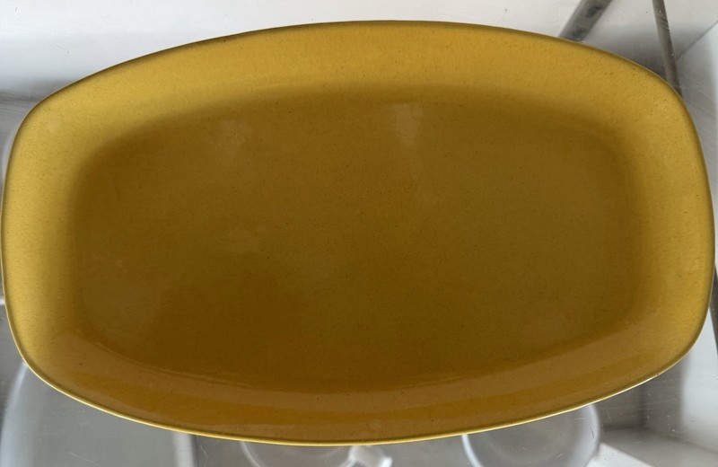 Frankoma Autumn Harvest 6P Oval Serving Platter In Mint Condition.