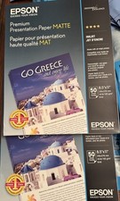 X2 Epson Premium Presentation Paper MATTE 8.5x11 Inches,Double-sided, 50 Sheets