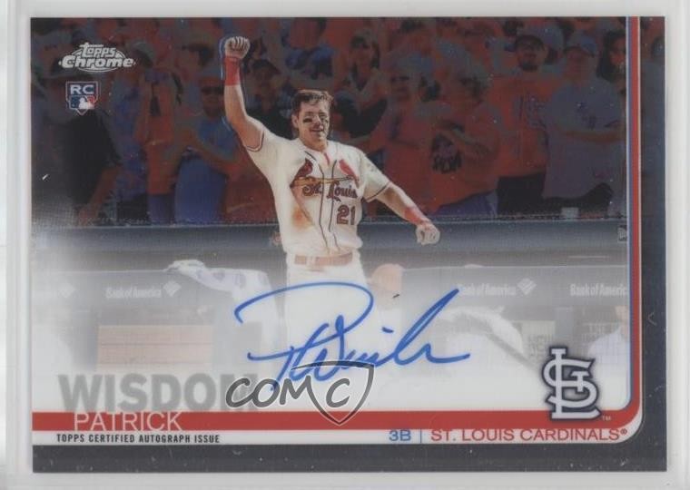 2019 Topps Chrome Rookie Auto Patrick Wisdom #RA-PW Auto 12g7