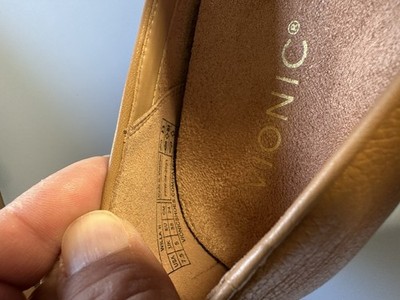 Vionic Women's Willa Loafer Camel Leather Size 7.5 Med Width